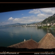 Ženevské jezero z hradu Chillon